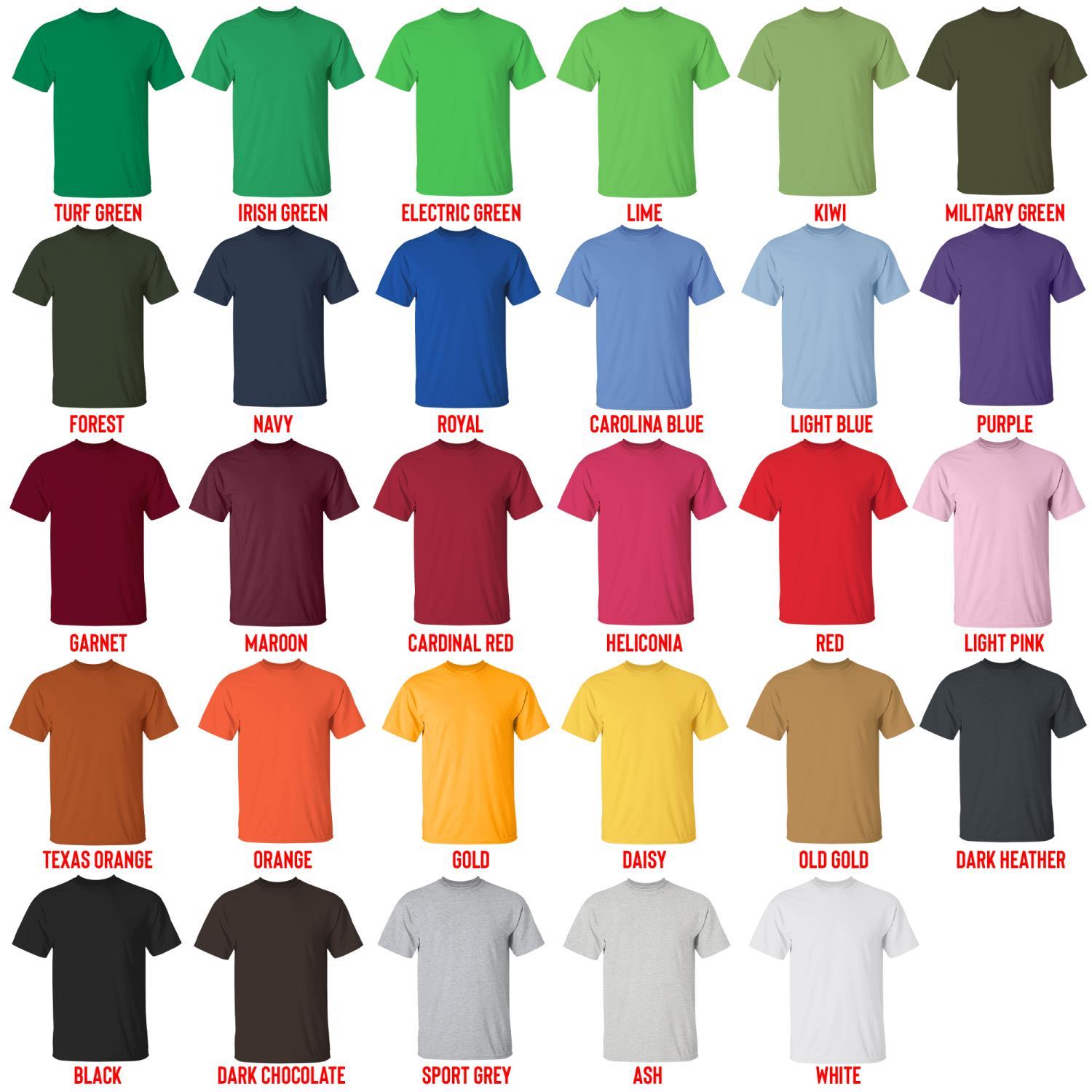 t shirt color chart - Demon Slayer UK Store