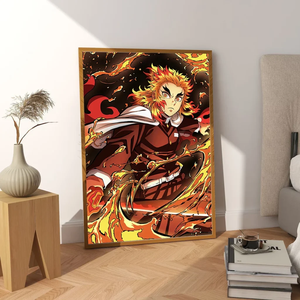 Kyojuro Rengoku Anime Demon Slayer Wall Art