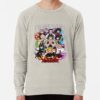 ssrcolightweight sweatshirtmensoatmeal heatherfrontsquare productx1000 bgf8f8f8 9 - Demon Slayer UK Store